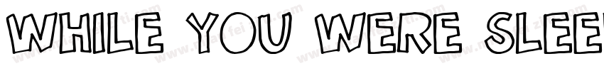 While You Were Sleeping字体转换